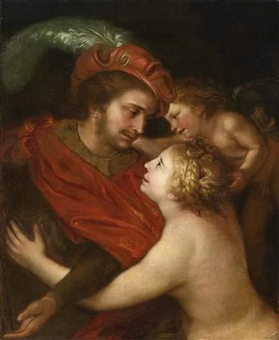 Venere, Adone e Amore - attribuito